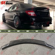 For Mercedes-benz W204 C250 2008-2012 Carbon Fiber Rear Trunk Lip Spoiler Wing