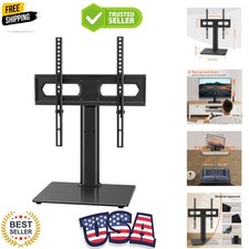 Universal TV Stand Table Top TV Stand for 27 to 65 inch Height Adjustable TV ...