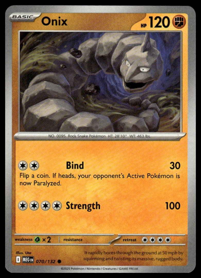 Onix ME01: Mega Evolution 070/132 Normal NM