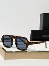 Dolce & Gabbana DG4553 sunglasses 50□25-145 Tortoise Frame Blue Lens Unisex New