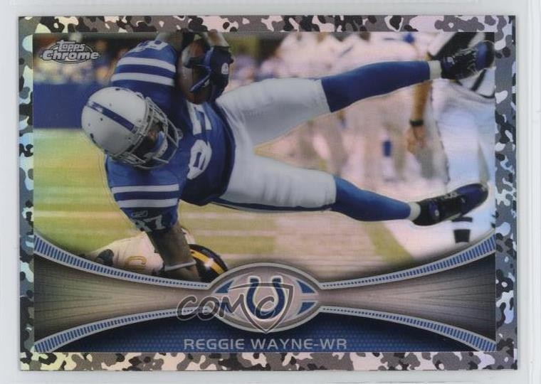 2012 Topps Chrome Camo Refractor 175/499 Reggie Wayne #190 13dr