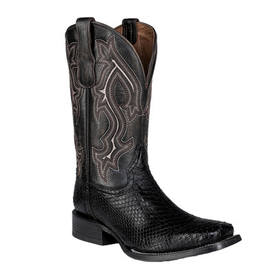 Circle G By Corral Men's Python Square Toe Black Western Boots L6209