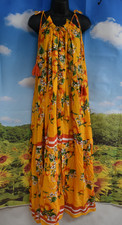 ANTICA SARTORIA 2026 ORANGES & BLOSSOMS TIE TOP ONE SIZE MUMU/KAFTAN/DRESS NWT