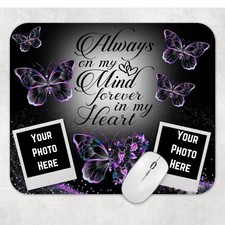 Memorial Photo Custom Print Mouse Pad Non-Slip Computer Office Personalized Gift