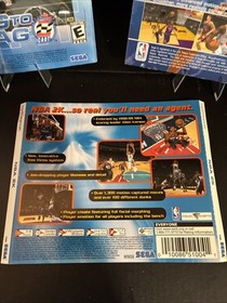 2- 1999/2000 NBA 2K Sega Dreamcast Instruction Manuals W/case art.