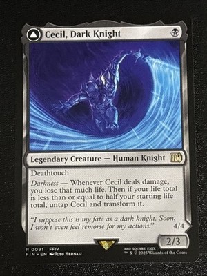 MTG Final Fantasy Cecil, Dark Knight 0091 NM Rare