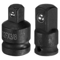"2 StüCk Stecknuss Adapter Set 3/8\" 1/2\" CR-MO Stahl FüR Impact Driver"