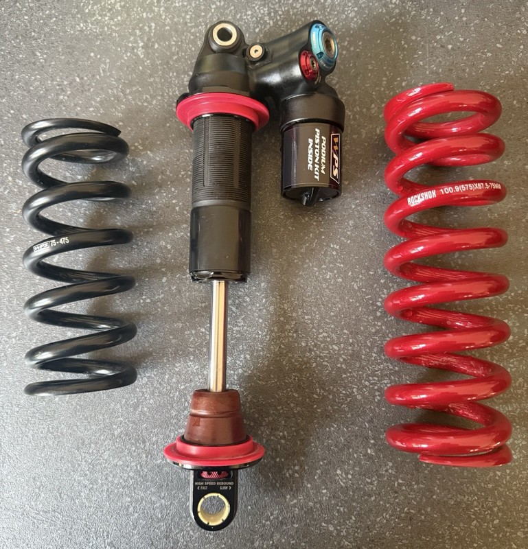 Fox DHX2 factory Shock 241x76mm With WPS Podium Piston Lit And Two Springs