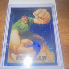 2024 Marvel Masterpieces '92 Platinum Sandman #77 Blue Traxx