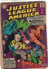 DC Comics Justice League of America Volume 1 Book #46 Low Grade Cover Split