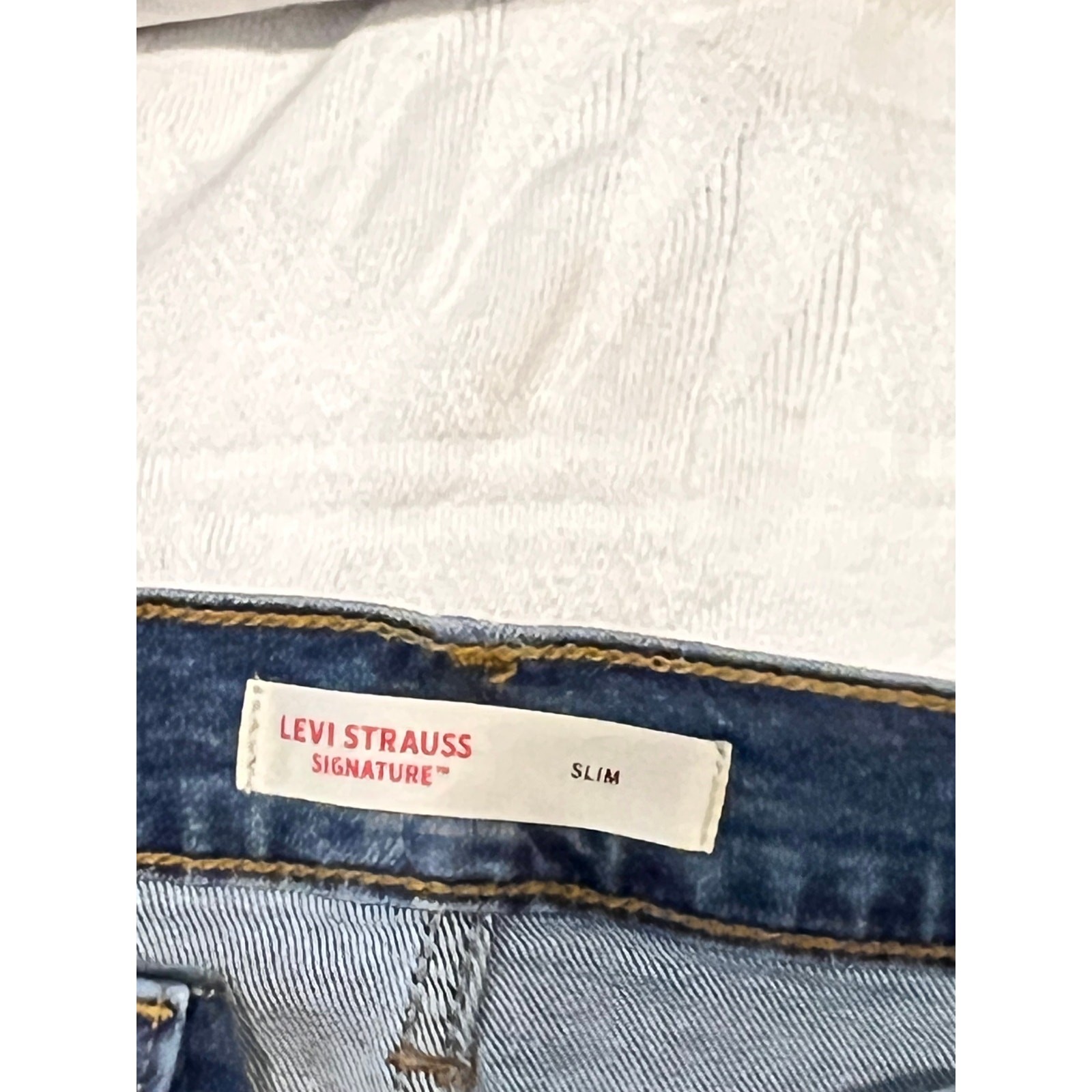Signature by Levi's Slim Blue Jeans Mens 32x32 image 3