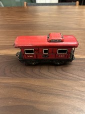 Vintage NEW YORK Central Lines 556 Marx Tin Toy Train Red 6" Caboose O Ga
