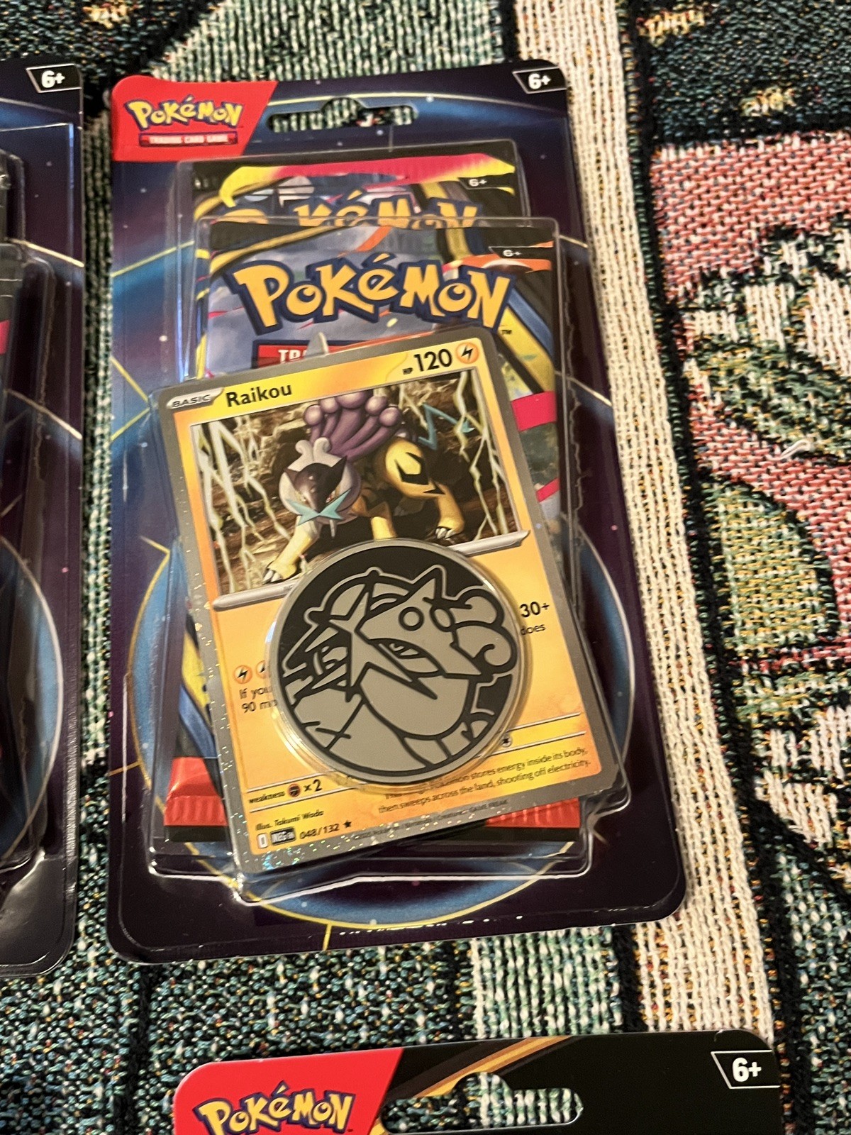 Pokemon TCG: Raikou Checklane Blister 2 Pack Combo 