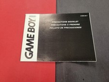 Game Boy Precautions C/AGB-USA-1 Instruction Booklet Manual Only Authentic
