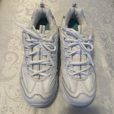Woman s White Sketchers D'Lites, Metallic and Bling Accents U.S. Size 9