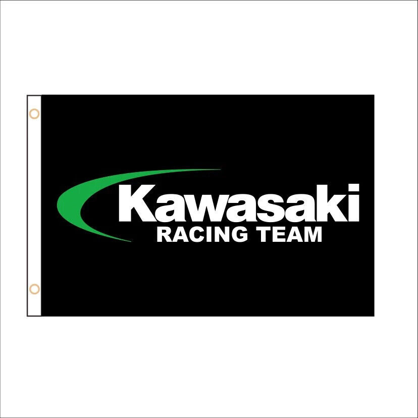 Kawasaki racing team flag 150x90cm ou 90x60cm/3x5ft or 2x3ft