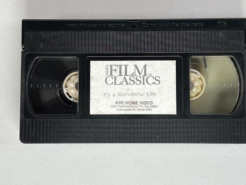 1946 It's A Wonderful Life Video Film Classics James Stewart Donna Reed B&W VHS - Picture 6 of 8