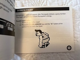 TARGET RENEGADE NES MANUAL ONLY