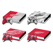 OFFICIAL NHL DETROIT RED WINGS VINYL STICKER SKIN DECAL FOR XBOX ONE X BUNDLE