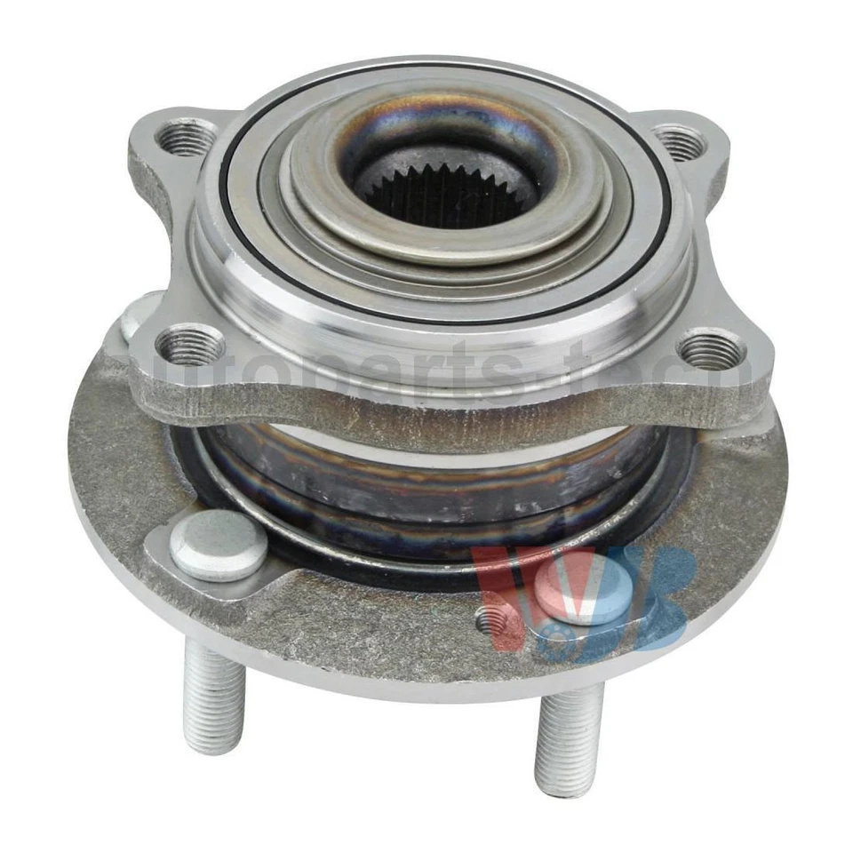 2x Conjunto de cojinete y buje de rueda delantera WJB para Hyundai Santa Fe 2007 2008 2009 Foto 3 de 3