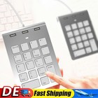 USB & Type C Wired Numpad with 3 USB2.0 Port Hub 18 Keys Accounting Number Pad
