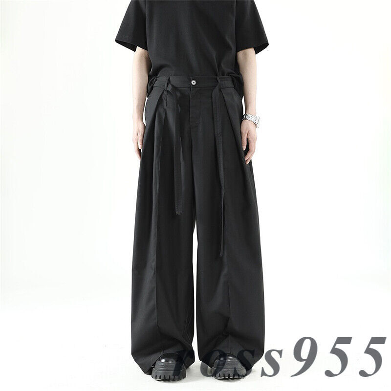 Yohji Yamamoto Trousers Men's Summer Khaki Loose Wide-leg Casual