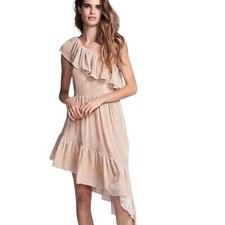 Love Shack Fancy Velvet One Shoulder Pamela Dress Size 2