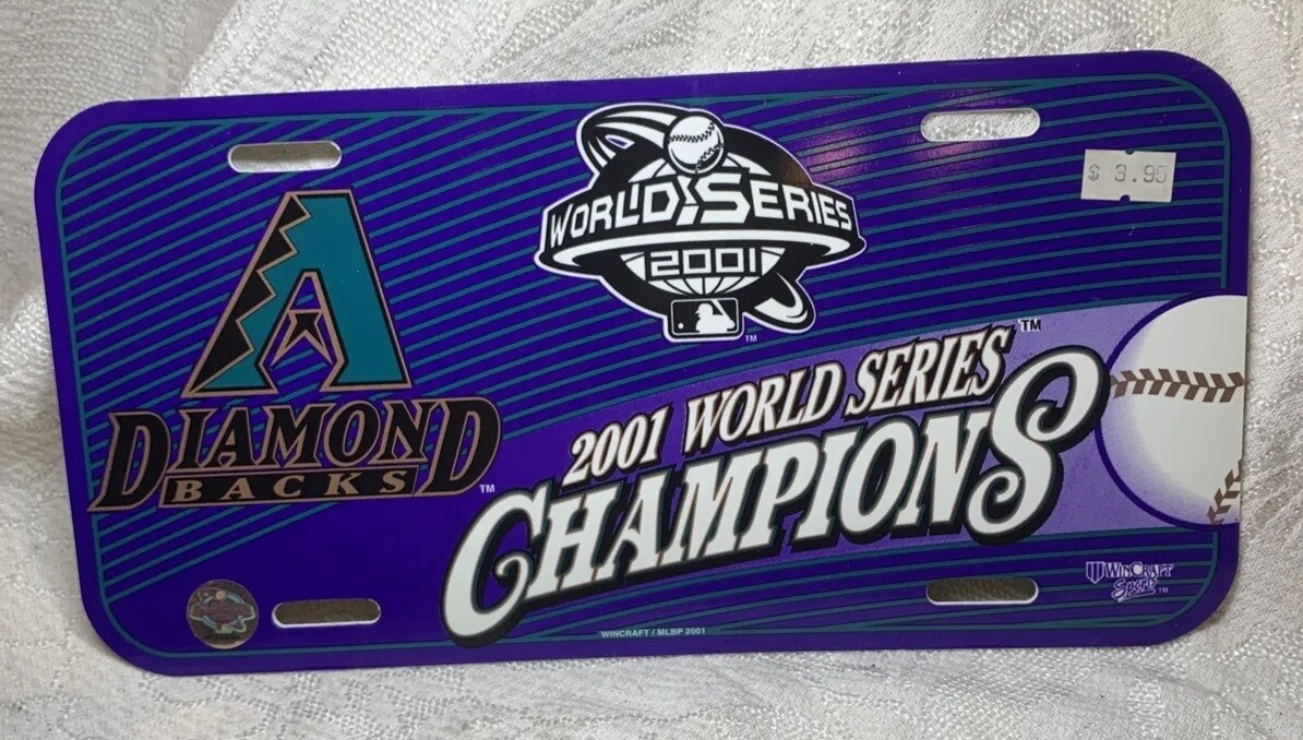 2001 Arizona Diamondbacks World Series Champions Vintage Plastic