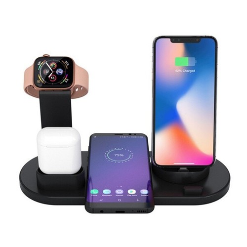 Base Di Ricarica Rapida 6 In 1 Wireless Da 10 W Per Samsung / Apple Watch  iPhone | eBay