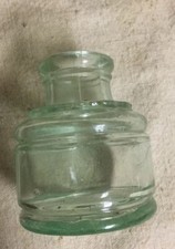 Sanford Glass Ink Bottle. 2 1/2 Inches Tall Used