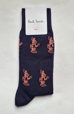 New Paul Smith Socks Allover Screen Rabbit