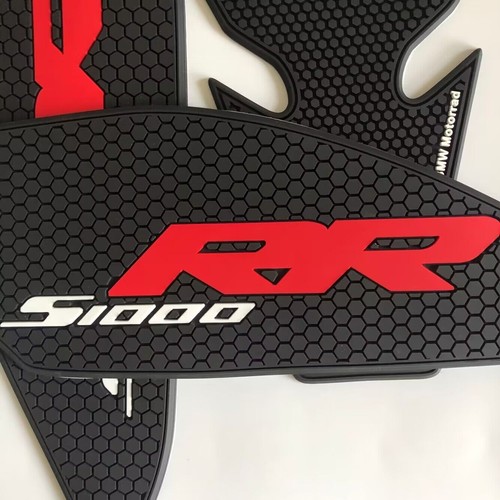 Red Tank Traction Side Pads Gas Fuel Knee Grip Decals For BMW S1000RR 2019-2024 - Picture 12 of 18