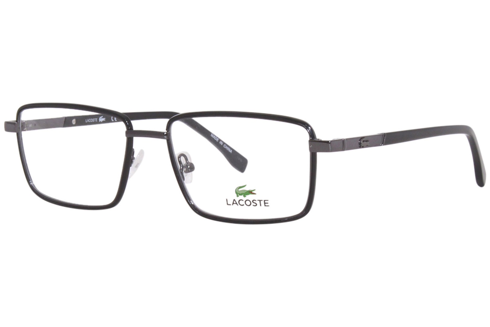 Lacoste L2278 021 Eyeglasses Mens Dark Grey Full Rim Rectangle Shape 54mm 23890₽