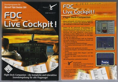 FDC LIVE COCKPIT - Addon Microsoft FLIGHT SIMULATOR 2004 ; FS 2004 Aerosoft ;