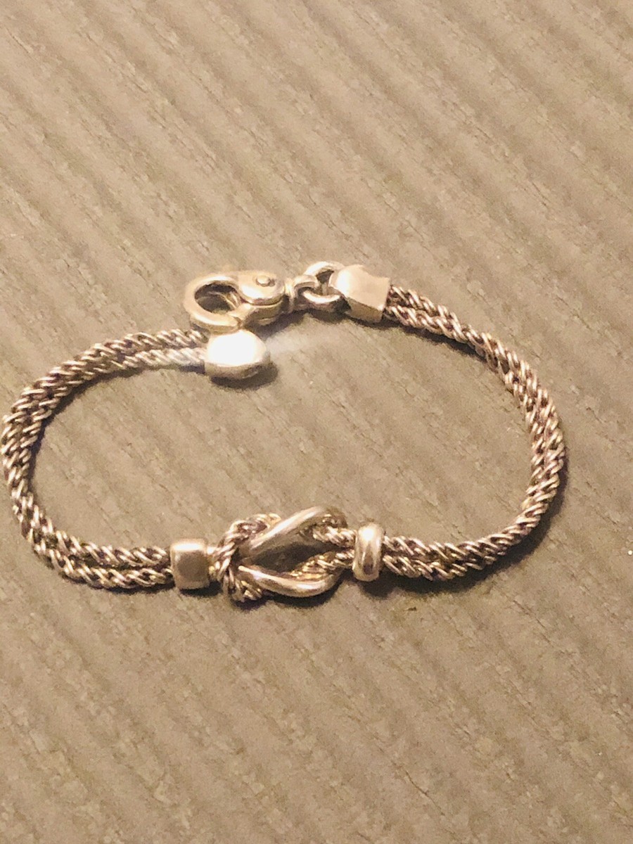 VTG Tiffany & Co. Sterling Silver 925 Double Rope/Twist Knot