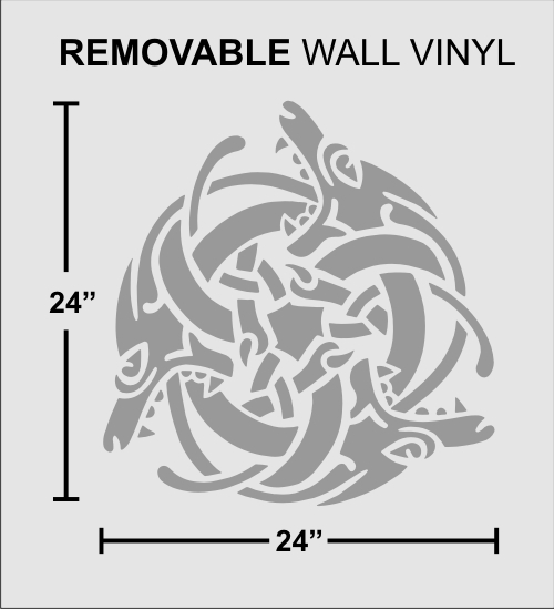 Autocollant Dragon Gallois 10x10 Cm – Vinyle Pour IPad, Portable, Casque, Extérieur Résistant