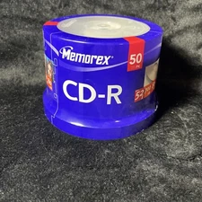 Memorex Music CD-R 50 PK pack Spindle 52X 700MB 80min Blank CD FACTORY SEALED!