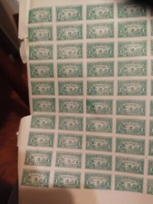 1900 EL SALVADOR REVENUE TAX 100 STAMP FULL SHEET UNUSED CONSEJO MATANZAS CENT