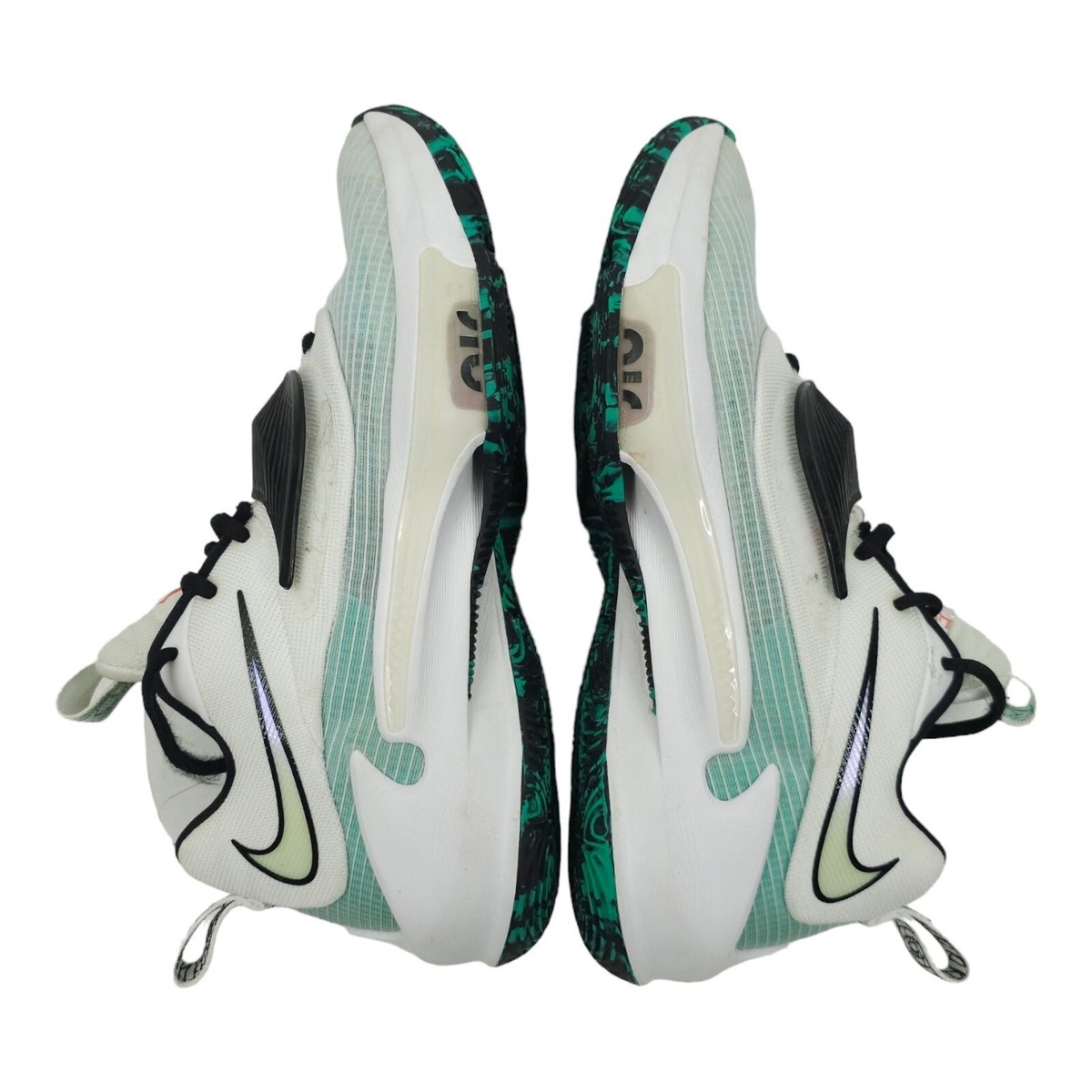 Nike Zoom Freak 3 Mens Sz 7.5 White Black Clear Emerald Green