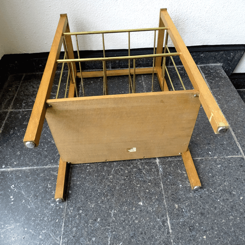 BAUHAUS Holz Regal, Zeitschriften, Akten, Magazine Rack, Germany 🔴Art Deco 1930 - 第 12/12 張圖片