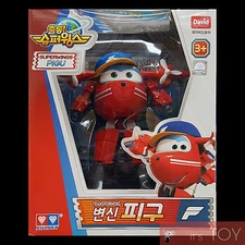 Super Wings PIGU FLIP Transforming Sports Air-Plane Robot Figure 13cm Auldey