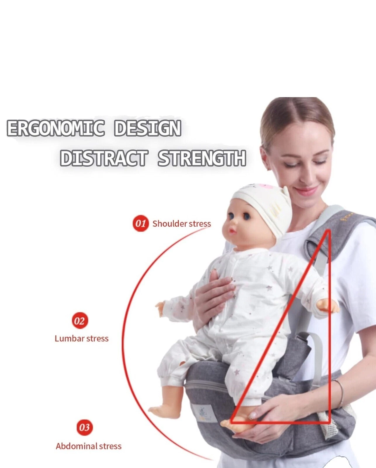 9 Size Polyester Baby Carriers, Slings & Backpacks