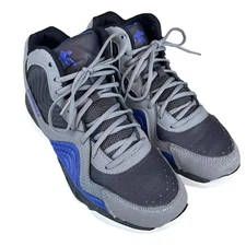 And1 Mens 10 Basketball Shoes Gray Blue Hightop Lace Up Sneakers MNA141ES0771