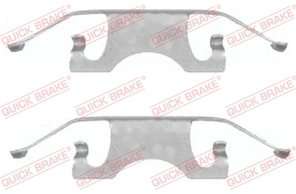 Quick Brake 109-1640 Accessory Kit, Disc Brake Pad For Dodge Jeep MERCEDES-BENZ-image