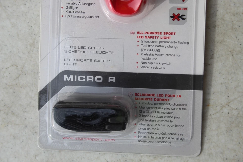 Sigma Micro W LED Rücklicht ROT Bike Safety Germany 17210 Bike Fahrrad - Bild 4 von 4