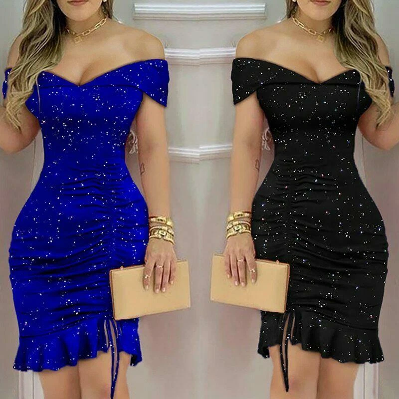 2022 Vestidos De Fiesta Cortos Para Mujer Vestido Casuales Elegantes Noche New eBay