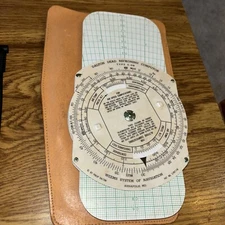 DALTON Vintage Computer Dead Reckoning, Weems System of Navigation with Case