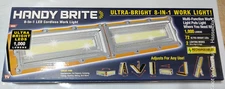 HANDY BRITE Ultra-Bright 72 LED Foldable Work Light 1000 Lumens USB Rechargable 