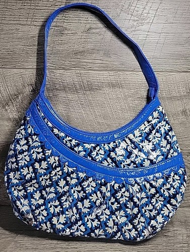 Vera Bradley Rüschen Hotsy Totsy Hobo Satchel Handtasche Beuteltasche Tasche Blue Lagoon $ 48 unverbindliche Preisempfehlung des Herstellers  - Bild 1 von 11