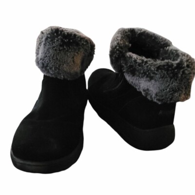 Khombu Jessica All Weather boots Bootie Black 7M fall vibes school leather upper